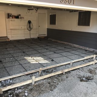 residential concrete garage floor