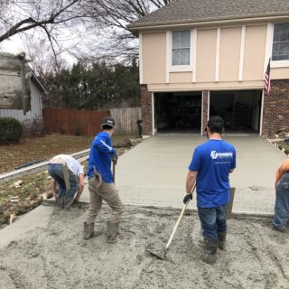 concrete driveway replacement