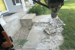 installing concrete steps